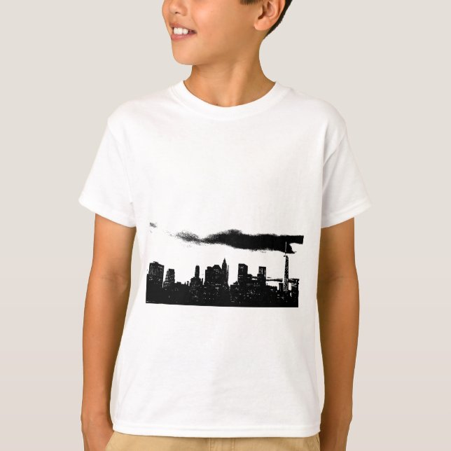 Camiseta Pop Art Black White NYC Nova Iorque (Frente)
