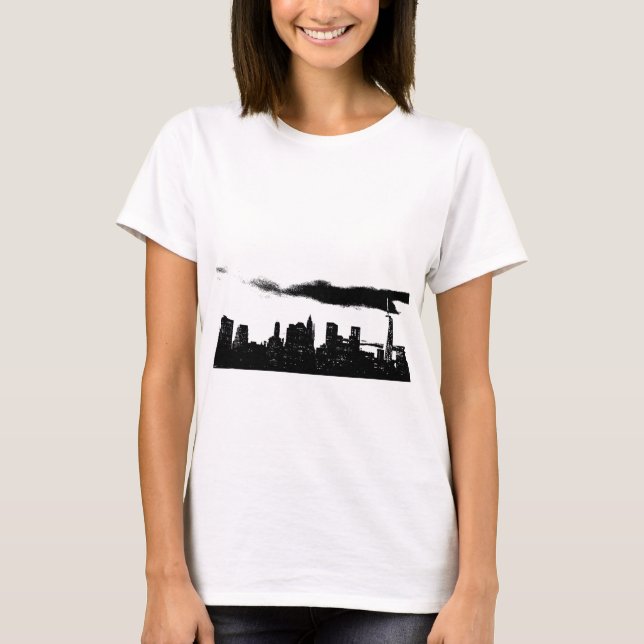 Camiseta Pop Art Black White NYC Nova Iorque (Frente)