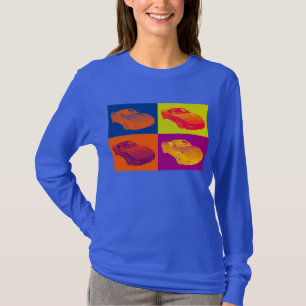 Camiseta Pop art convertível do carro do músculo de C5