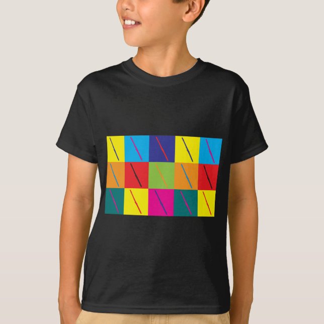 Camiseta Pop art da flauta (Frente)