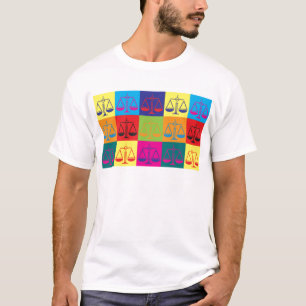 Camiseta Pop art da justiça penal