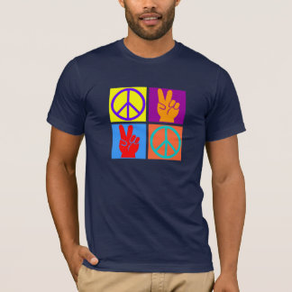 Camiseta Pop art da paz