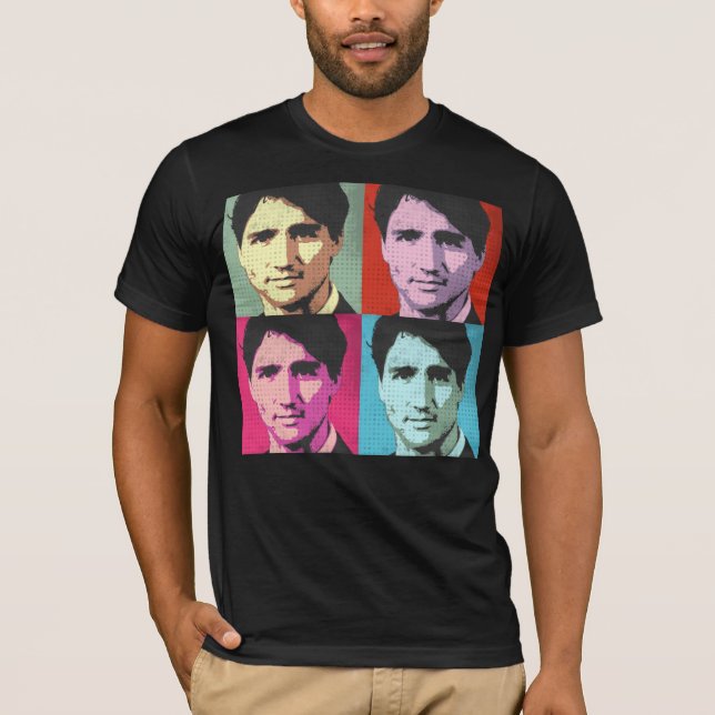 Camiseta Pop art de Justin Trudeau (Frente)