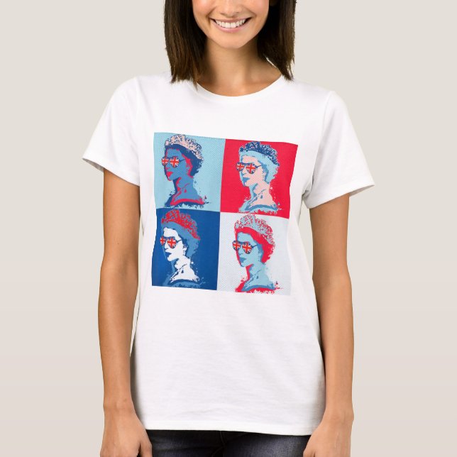 Camiseta Pop art diversão HM Queen (Frente)