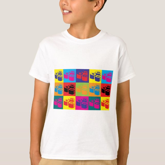 Camiseta Pop art do sushi (Frente)