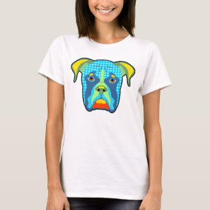 Camiseta Pop art do teste padrão do pugilista