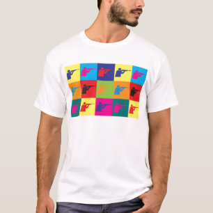 Camiseta Pop art do tiro