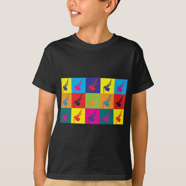 Camiseta Pop art dos Bagpipes (Frente)