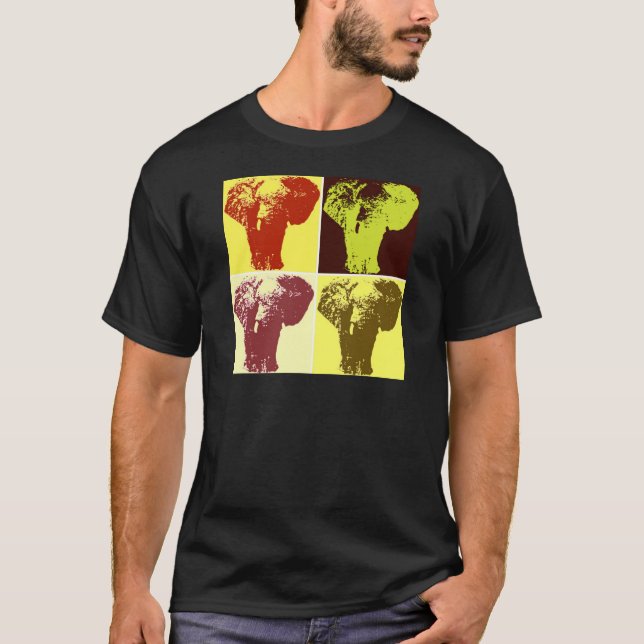 Camiseta Pop Art Elephant (Frente)