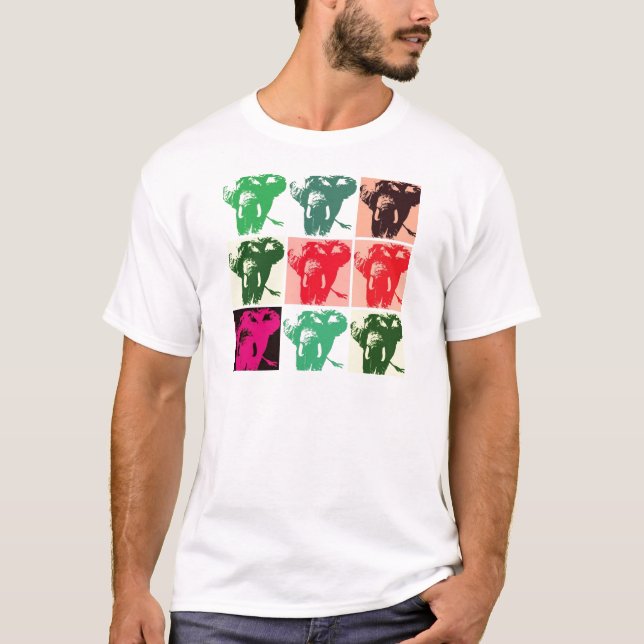 Camiseta Pop Art Elephants (Frente)