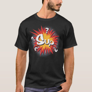 Camiseta Pop Art em quadrinhos "Sup"?