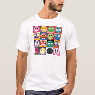 Camiseta pop art emojis