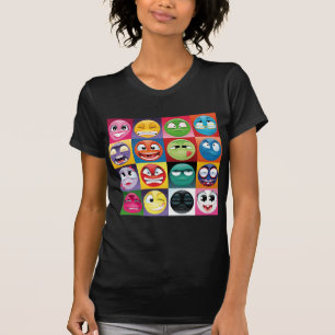 Camiseta pop art emojis