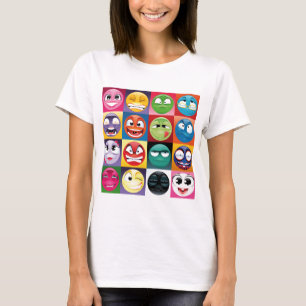 Camiseta pop art emojis
