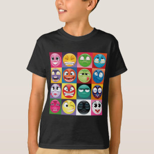 Camiseta pop art emojis