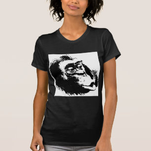 Camiseta Pop Art Funny Chimpanzé