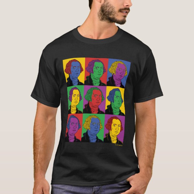 Camiseta Pop Art George Washington (Frente)