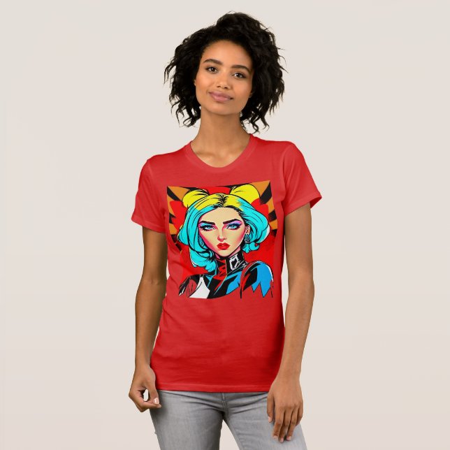 Camiseta Pop Art Girl (Frente Completa)