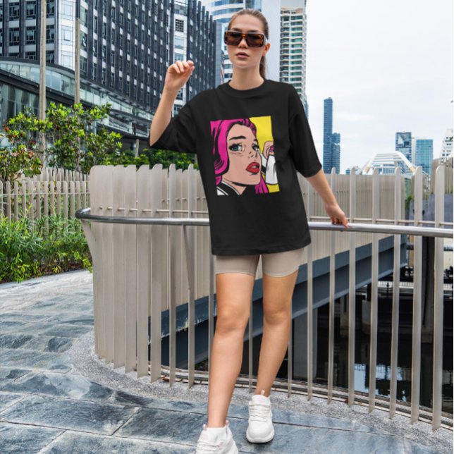 Camiseta Pop Art Girl (Criador carregado)