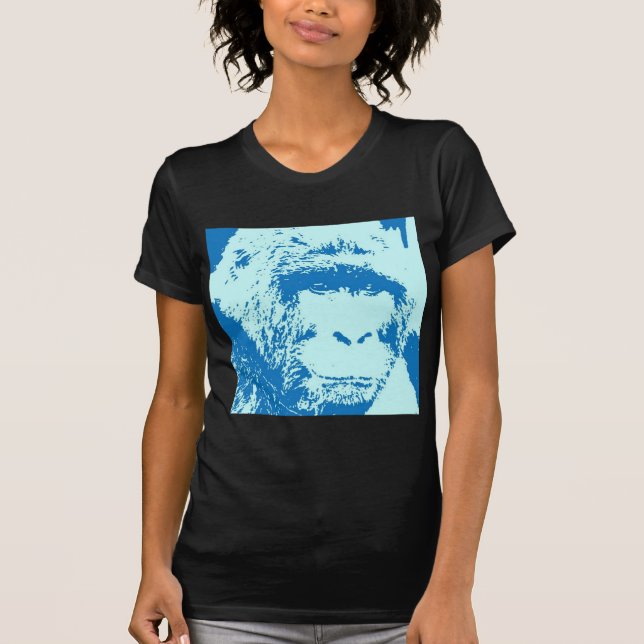 Camiseta Pop Art Gorilla Faces (Frente)