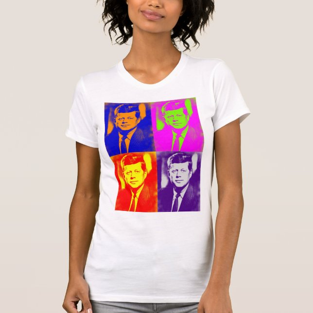 Camiseta Pop Art JFK John F. Kennedy (Frente)
