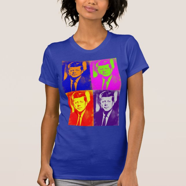 Camiseta Pop Art JFK John F. Kennedy (Frente)