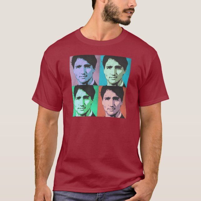 Camiseta Pop art Justin Trudeau - 2-.png sem redução (Frente)