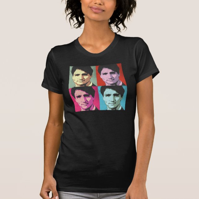 Camiseta Pop art Justin Trudeau - sem redução - .png (Frente)