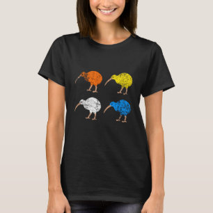 Camiseta Pop Art Kiwi Nova Zelândia