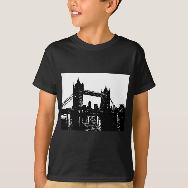 Camiseta Pop Art London Tower Bridge (Frente)