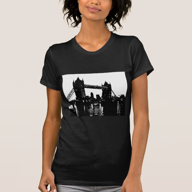 Camiseta Pop Art London Tower Bridge (Frente)
