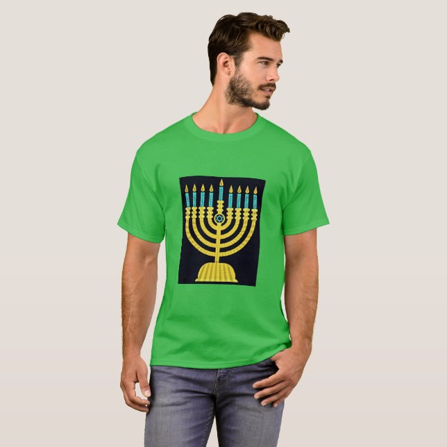 Camiseta Pop Art Menorah (Frente Completa)