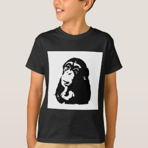 Camiseta Pop Art Pensando Chimpanzé