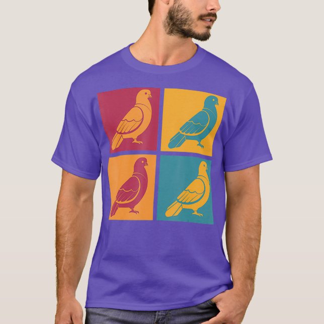 Camiseta Pop Art Pigeon (Frente)