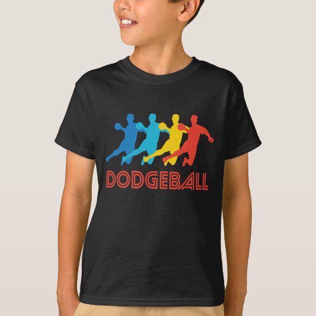 Camiseta Pop art retro de Dodgeball (Frente)