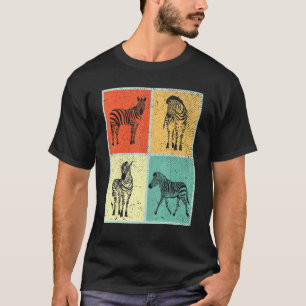 Camiseta Pop Art Safari Zoo Animal Africano Zebra