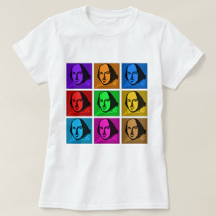 Camiseta Pop art Shakespeare