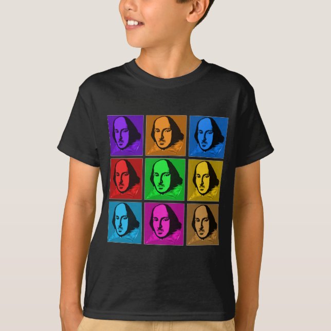 Camiseta Pop art Shakespeare (Frente)