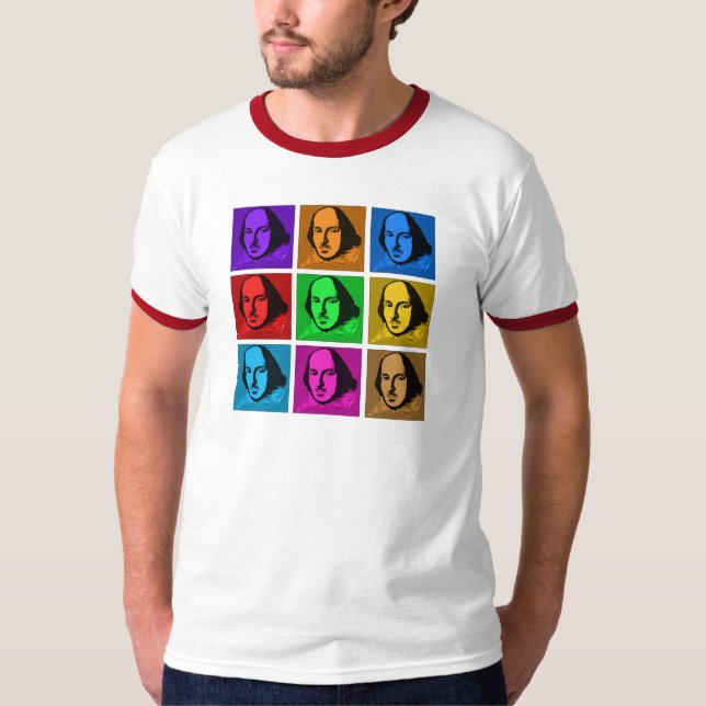 Camiseta Pop art Shakespeare (Frente)
