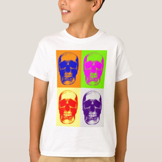 Camiseta Pop Art Skull (Frente)