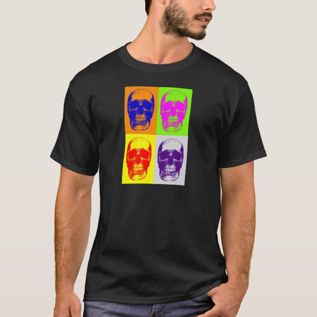 Camiseta Pop Art Skull (Frente)