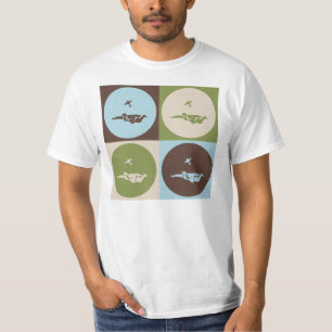 Camiseta Pop art Skydiving