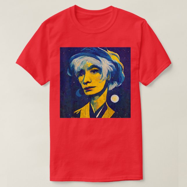 Camiseta Pop Art Starry Night Andy  (Frente do Design)