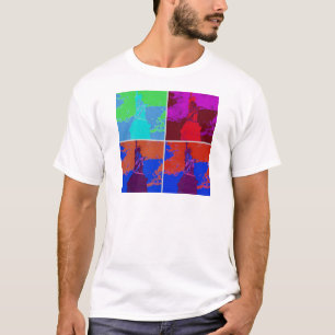 Camiseta Pop Art Style Estátua da Liberdade