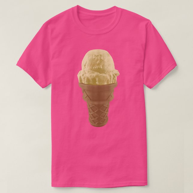 Camiseta Pop Art Vanilla Sorvete Cone (Frente do Design)