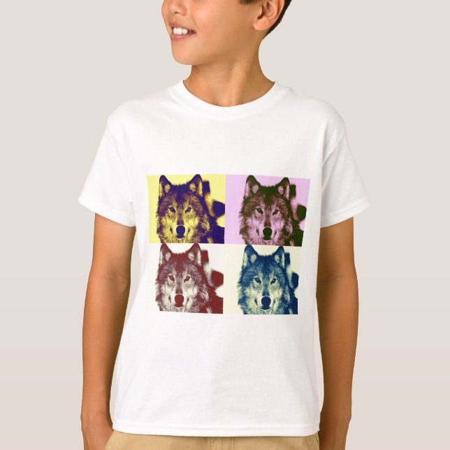 Camiseta Pop Art Wolf (Frente)