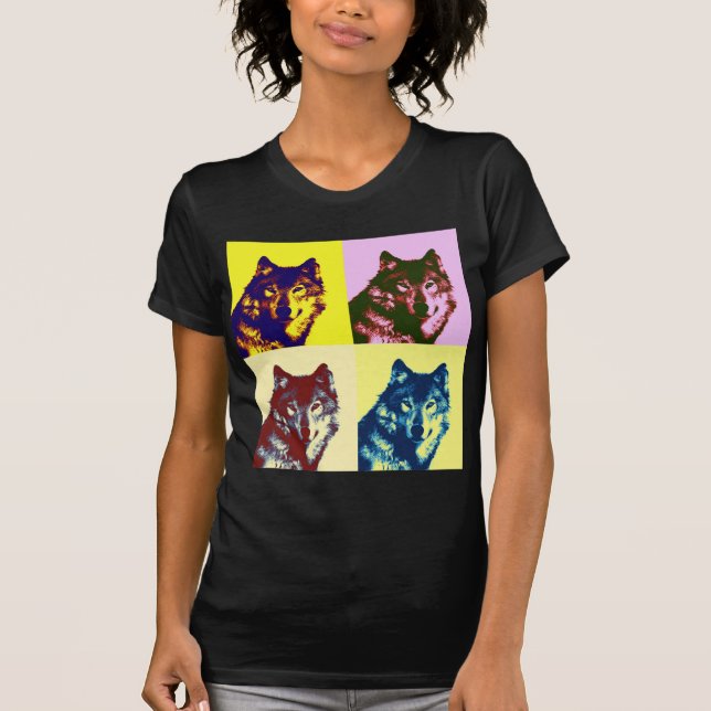 Camiseta Pop Art Wolf (Frente)