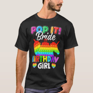 Camiseta Pop Bride Noiva Garota Fidget Filha Correspondente