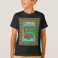 Pop Buda em Teal Verde e Vermelho