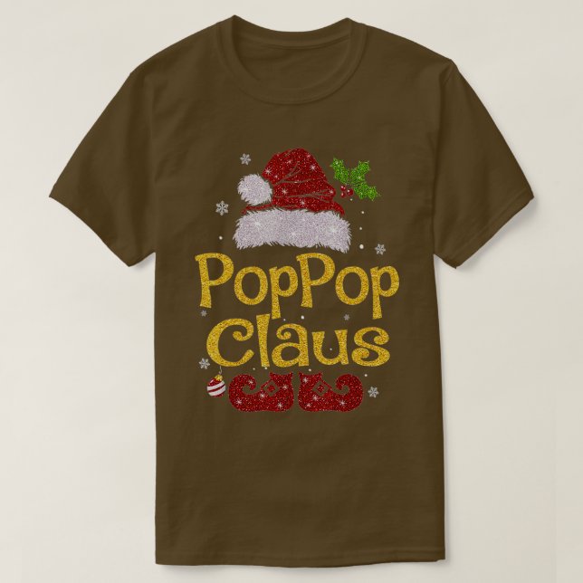 Camiseta Pop Claus da Família Pajama Natal Matando Xmas (Frente do Design)